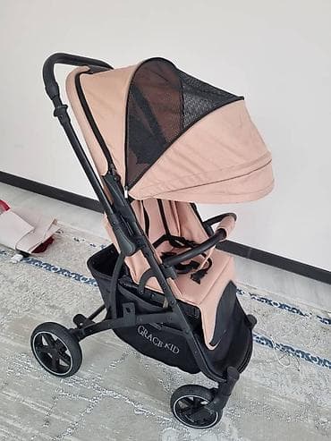 chicco echo: Коляска, Другой бренд, цвет - Розовый, Б/у — 1