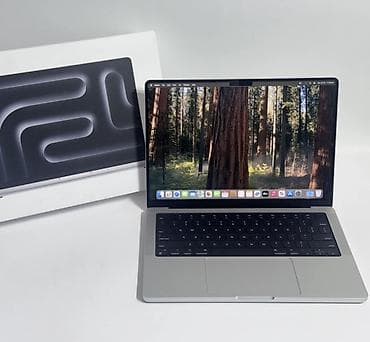 m1 max: MacBook Pro 14 M4, 16 /512 ГБ, silver, 9 циклов, полный комплект — 1