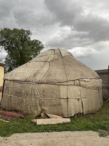 Спорт жана хобби: Боз үйлөр сатылат, Каркасы Жыгач, 75 баш, Диаметри: 5.5 метр — 3