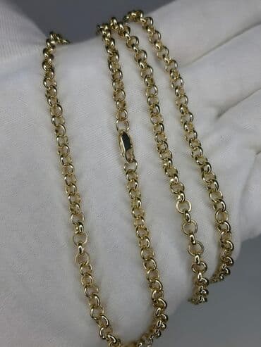 продаю золотую цепочку: Элегантная золотая цепочка с плетением "Бисмарк", выполненная из — 4