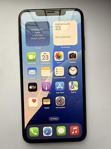 IPhone Xs Max, Б/у, 256 ГБ, Space Gray, Чехол, 75 %