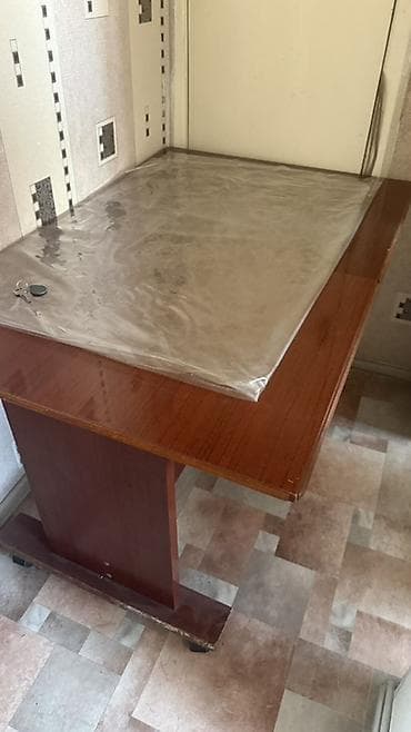 стол на колесах: Кухонный стол, Прямоугольный, Нераскладной — 1