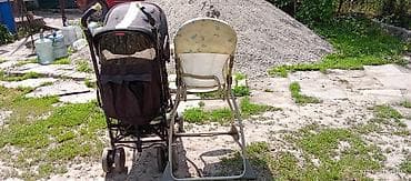 Коляска, цвет - Черный, Б/у at lalafo.kg Коляска, цвет - Черный, Б/у