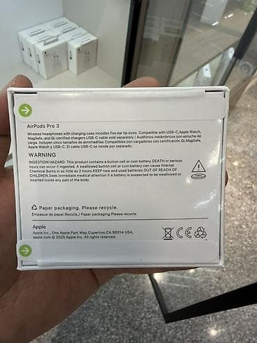 наушников: Беспроводные вакуумные наушники, Apple, Airpods Pro 3 — 3