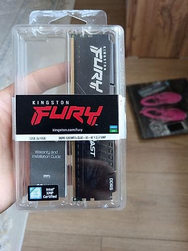 Оперативная память (RAM) для ПК, Новый, Kingston Fury, 16 ГБ, DDR5, 5200 МГц