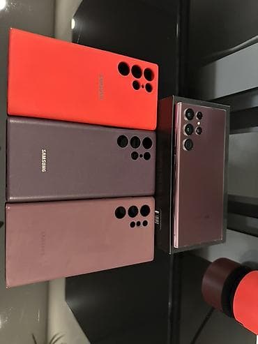 redmo note 7: Samsung Galaxy S22 Ultra, Б/у, 128 ГБ, цвет - Фиолетовый, 2 SIM, eSIM — 1