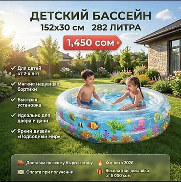 пои: 🌊 ДЕТСКИЙ НАДУВНОЙ БАССЕЙН «ПОДВОДНЫЙ МИР» — Хит лета 2026! ☀️ — 1