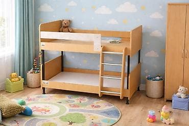 Вешалки: Двухъярусная детская кровать, ЛДСП — 1