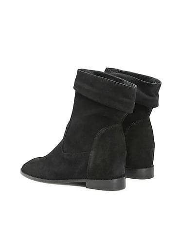 женская обувь б: Женские замшевые ботинки черного цвета. Немецкой фирмы Badura. - — 5