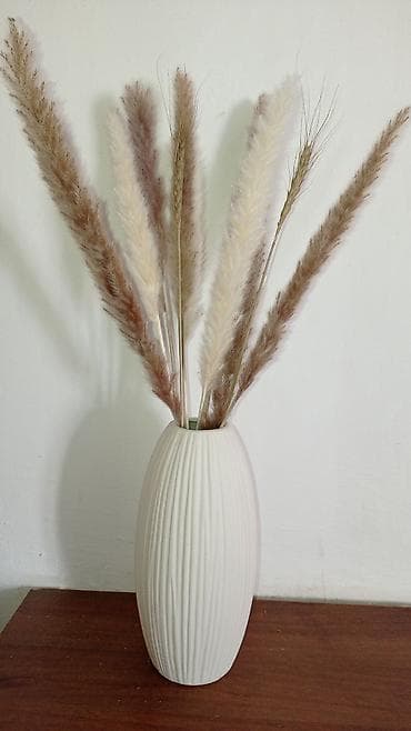 денежные букеты: Букет из искусственного сухоцвет с вазой — 1