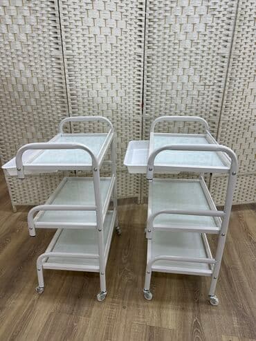 визажное кресло: Тележка-столик косметолога этажерка на колесиках Габариты Ширина — 3