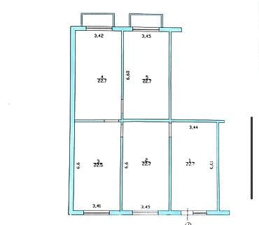 Кыймылсыз мүлк: Кеңселерди сатуу 115 м², Ремонту бар, Эмерексиз, Жертөлө кабаты кабат — 7