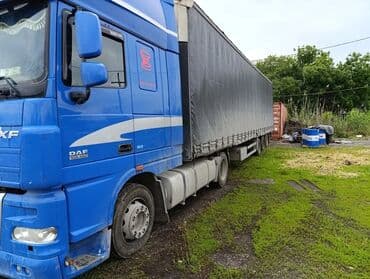 эксковатор хундай: Сүйрөгүч, DAF, 2013 г., Тенттелген — 2