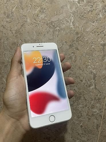 Техника и электроника: IPhone 7 Plus, Б/у, Серебристый, Защитное стекло, 79 % — 2