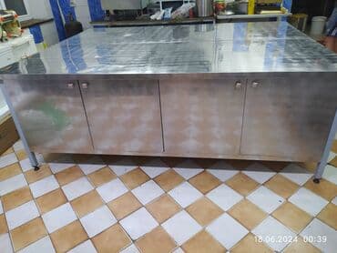 Посуда и кухонный инвентарь: Мойки столы для мясного цеха стеллажи сушки для посуды материал  — 11