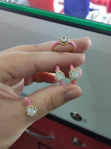 украшение шампанского для свадьбы: Набор украшений, Проба 925, Женские, Новый — 2