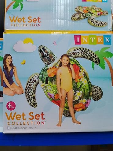 Мебель: Надувной плот Intex Wet Set Collection в виде морской черепахи. - — 1