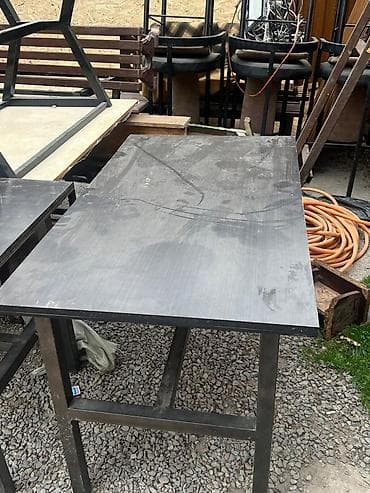 искуственные цветы: Стол для кафе, Прямоугольный, цвет - Черный — 3