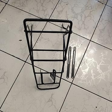 багаж велосипед: Стальной черный багажник с боковой защитой для сумок и «велоштанов» — 2