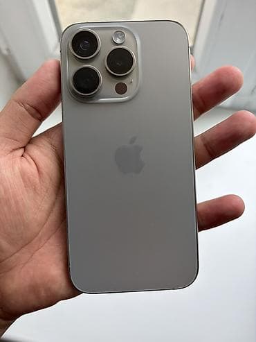 note 8 pro: IPhone 15 Pro, Б/у, 128 ГБ, Natural Titanium, 99 % — 1