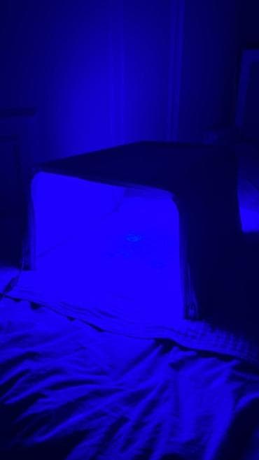 rgb лампа: Портативная LED-панель для фототерапии (синий спектр) - Складная — 4