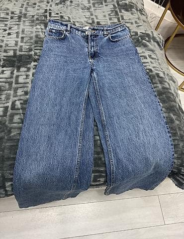 s: Джинсы, Прямые, Zara, Турция, Высокая талия, S — 3