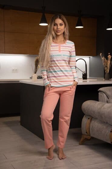 пижамы муслиновые: Женская пижама 100%хлопок Размер : л -3 хл (44-54) Цена:1100 сом ✅ — 11