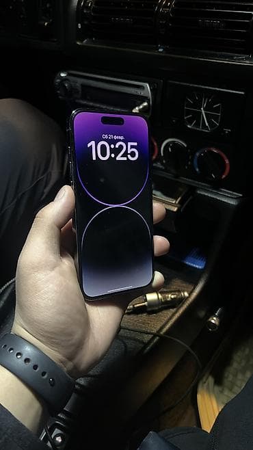 IPhone 14 Pro, Б/у, 128 ГБ, Защитное стекло, Чехол, 79 %