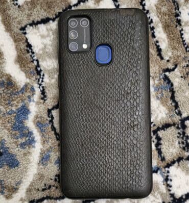 мобильный модем: Samsung Galaxy M31, Колдонулган, 128 ГБ, түсү - Көк, 2 SIM, eSIM — 4