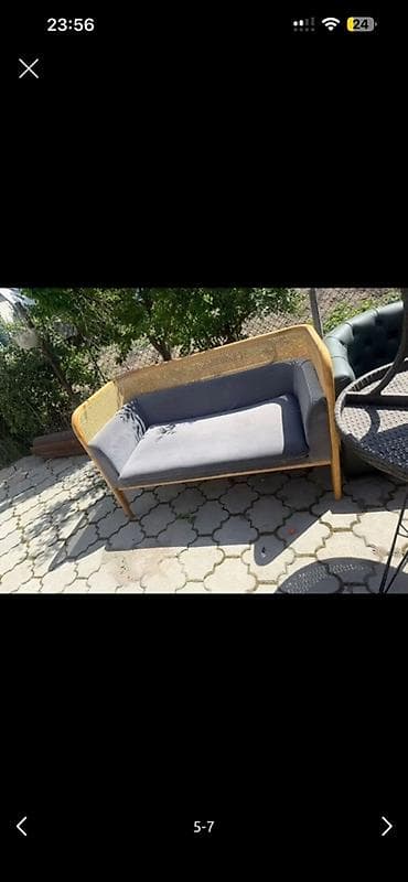 стул деревяный: Комплект садовой мебели, Стол, Ротанг — 2