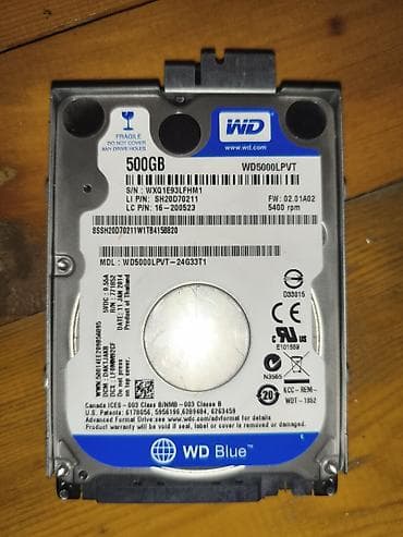 doge ram: Жесткий диск WD Blue 2.5" - Модель: WD5000LPVT (WD Blue) - — 1