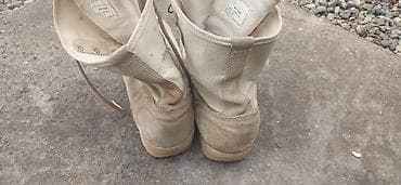 офицерский сапог: Тактические пустынные берцы (песочный цвет) - Высокие шнурованные — 4