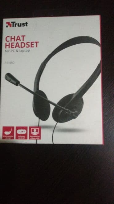 наушники с микрофоном: Продаю Наушники с микрофоном CHAT HEADSETS новые в упаковке. 500 сом — 1