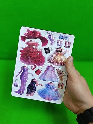 magic glip: Наклейки магнитные - одень куколку🌟 Комплектация товара: 16 видов — 4