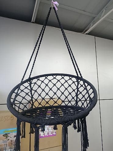 Асма кресло, түсү - Кара
