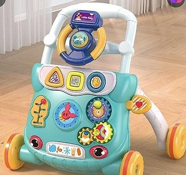 Развивающий толокар‑ходунки для малышей «Little Baby» - 2‑в‑1: опора
