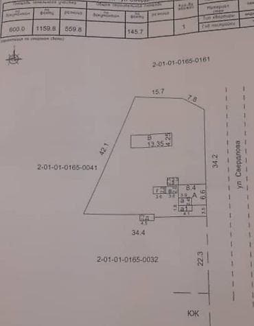 Продаётся земельный участок с домом на улице Свердлова. Основные at lalafo.kg Продаётся земельный участок с домом на улице Свердлова. Основные