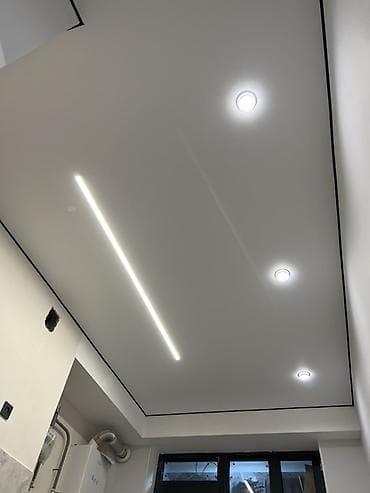 подвесной потолок: Натяжные потолки с интерьерной подсветкой и встраиваемыми — 5