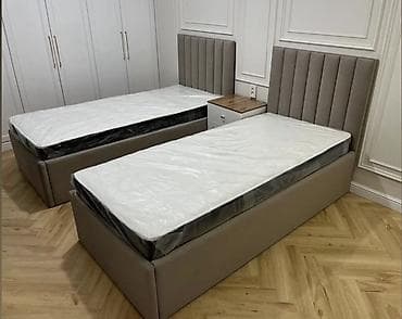Односпальная кровать, С матрасом, длина - 190 см