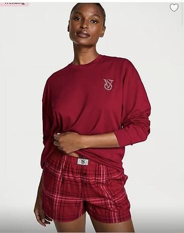 Пончо: Домашний комплект: лонгслив и шорты - Стиль: уютный домашний/ночной — 1