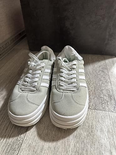 адидас газели: Кроссовки, 36.5, Adidas, Б/у, цвет - Бежевый, Самовывоз — 2