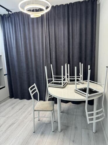 1 комнатная квартира на длительный срок в городе бишкек: 1 комната, Агентство недвижимости, Без подселения, С мебелью полностью — 8