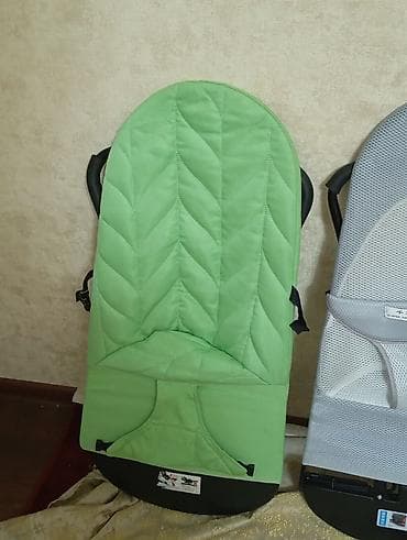 foldable table: Детский шезлонг, Качалка, Другой материал, цвет - Зеленый — 1