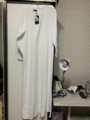 будущих мам: Комплект: длинное платье и накидка с поясом - Платье: однотонное — 3