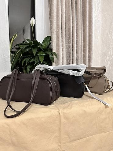 сумки коженные: Кожаные женские сумки-багеты - Материал: натуральная зернистая кожа — 1