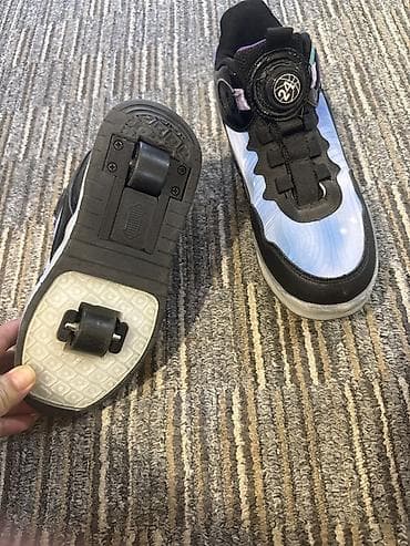 ролик обувь: Кроссовки с выдвижными колесами (роликовые кеды) - Универсальная — 4