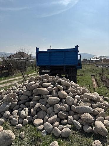 большие камни: Речной булыжник (галечник) крупной и средней фракции - Натуральный — 2