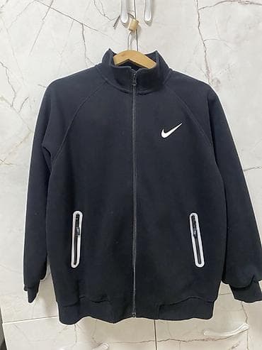 Спортивный костюм Nike (толстовка + брюки), черный. - Материал
