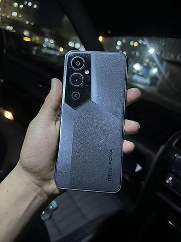 tech: Tecno Pova 4 Pro, Б/у, 256 ГБ, цвет - Серый, 2 SIM — 1