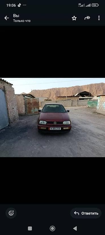 авто лейлек: Volkswagen Golf: 1993 г., 1.6 л, Кол менен иштөөчү, Бензин, Хетчбек — 4
